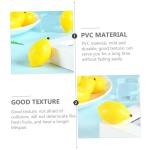24 STK Mini-Zitronenimitat Simulationszitronen Dekor Mini-Spielzeug Lebensechte Mini-Zitrone Miniaturen künstliche Zitronen bastelzeug Foto-Requisiten Miniatur-Zitrone PVC Yellow