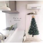 Xmas Tree Tapestry met LED Star Light Merry Christmas Achtergrond Muur Opknoping Art Tapestries voor Fotografie Deken Festival Decor (Klein)