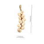 1 Satz 1 Satz Simulierte Knoblauchspieße Außendekoration Gefälschte Knoblauchdekoration Knoblauch Hängeschnur Gemüse Künstliche Knoblauchdekoration Künstliche 2Stk