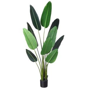 CozyBox Artificial Tropical Palm Tree Fake Plant voor indoor outdoor, Perfect Faux Plants for Home Garden Office Store Decoratie, 5 feet
