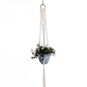 Handgemaakte Macramé Bedrijfshanger Bloem / Pot Hanger Pot Vak voor Wanddecoratie Count/Tuin Pothouder voor Planten (Kleur: DTC1002)