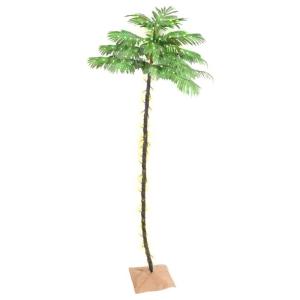 Künstliche Palme mit 252 LEDs Dekobaum Kunstbaum Deko für Weihnachten, Party, Hochzeit, Garten, Balkon Warmweiß 400 cm