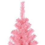 Christbaum künstlich,USB Weihnachtsbaum,Tannenbaum,Künstlicher Weihnachtsbaum mit Ständer Rosa 210 cm PVCchristmas Tree,Weihnachtsbaum mit Beleuchtung,