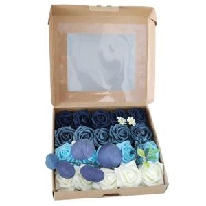 Künstliche Rosen aus PE-Schaum, für den Kopf der Braut, Blumenstrauß für Hochzeit, Party, dekoratives Scrapbooking, DIY, Handblume
