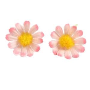 Kunstmadeliefjes, bloemkoppen, 50 stuks, , bloemkoppen, kleine bloemkoppen, decoratie, kleurrijke zijden bloemen voor bruiloft, feest, huis, doe-het-zelf knutselen, roze