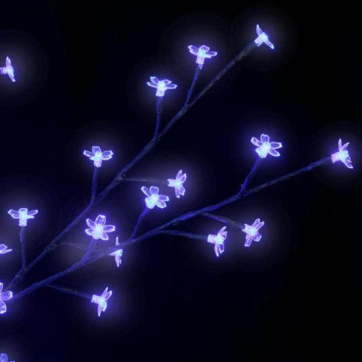 LED Weihnachtsbaum Lichterbaum Weihnachten Christbaum für Außenbereich geeignet 120 LEDs Blaues Licht Kirschblüten 150 cm