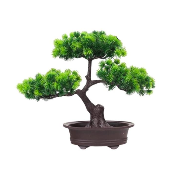 Kunstblumen Künstlicher Bonsai-Baum, Kiefern-Bonsai-Pflanze, Bonsai-Baum-Fälschungspflanze, für Zuhause, Büro/Hof, Desktop-Display, Zen-Garten-Dekor für jeden Anlass