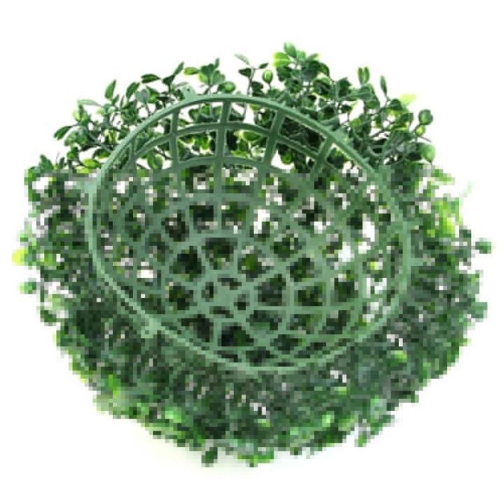 Grüner Kunststoff-Pflanzenkugel, Dekoration für Zuhause, Outdoor, Hochzeit, Party, Dekoration, Pflanzen, Grasball, 10 cm bis 40 cm (20 cm)