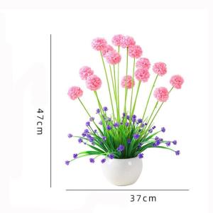 Kunstblumen Künstliche Blumen mit Topf, Kunstpflanzen, künstliche Seidenblumen für Hausdekorationen, Lobby, Badezimmer, Hochzeit, Büro für jeden Anlass