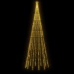 LED Weihnachtsbaum Aussen Kegelform Weihnachtsbaum Metall Warmweiß 732 LEDs Tannenbaum Lichterbaum Weihnachtsdeko Aussen Weihnachtsbaum Tanne Groß 500 cm