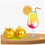 8 STK Simulierter Goldener Apfel Äpfel Tafelaufsatz Gefälschte Äpfel Emuliertes Fruchtmodell Mini Künstlich Simulierte Äpfel Realistische Goldene Äpfel Lebensechte Frucht Sch