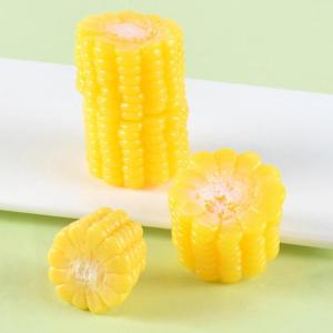 5st Simulation Mais Künstliche Cornflakes Food-Foto-Requisiten Künstlicher Gemüsemais Realistische Maisscheiben Lebensechte Maisstücke Künstliche Maisverzierung Yellow PVC