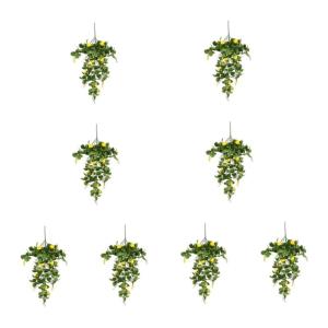 8St Simulation Zitronenrattan Zitronenbaumschmuck künstliche Zitrone Dekorative Zitronenpflanze Zitronen-Attrappe für Fotografie Anlage Obst Künstlicher Zitronenzweig Plastik Gr