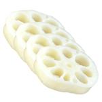 3 Sätze Modell Der Lotuswurzelscheibe Mini-hausdekoration Gefälschte Scheibe Interessantes Miniaturspielzeug Mini-Food-Spielzeug Mini-Essen Kinder Dekor Mini-dekor PVC 4 Stück *