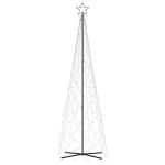 Mobili Weihnachtsbaum mit blauem Kegel, 500 LEDs, 100 x 300 cm, Weihnachtsdekoration, Weihnachtsbaum, künstlicher Weihnachtsbaum, dünner Ständer