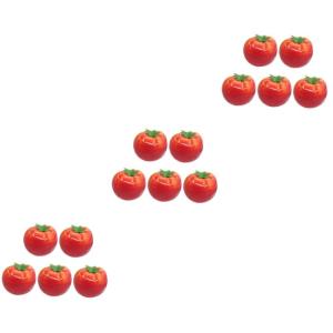 3 Sätze Nachahmung Tomate Tomaten-Requisite Tomaten-vitrine-Requisite Simulation Tomate Realistisches Tomatenmodell Realistische Gefälschte Tomate Künstlich Schaum Rot 5 Stück 