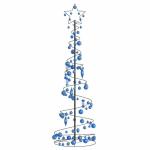 Weihnachtsbaum Kegelform mit Kugeln 120 LEDs Warmweiß 180 cm