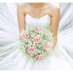 , 53 cm, gypsophila, echte aanraking, boeketten voor bruiloft of thuis DIY doe-het-zelf decoratie, 24 stuks