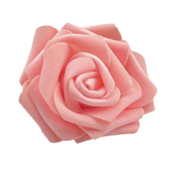 50 x schuimkoppen, bloemhoofden, kunstbloemen, bruidsboeket, huisdecoratie, rozen - champagne