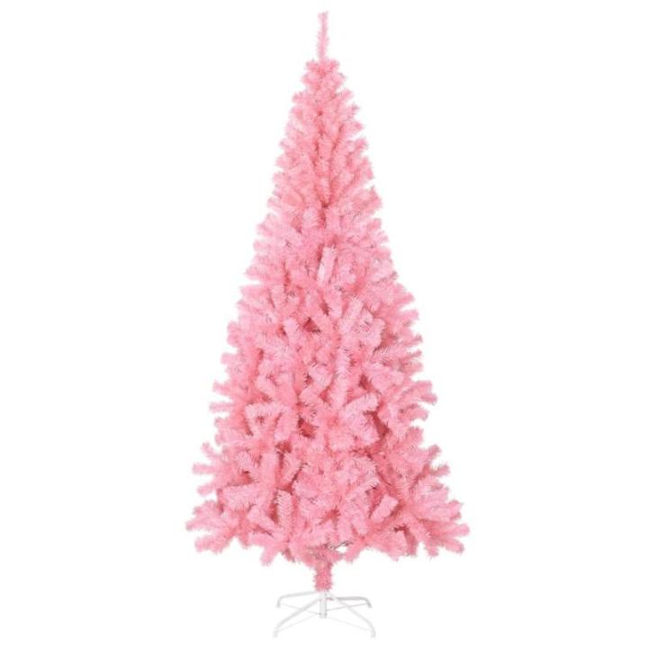 Christbaum künstlich,USB Weihnachtsbaum,Tannenbaum,Künstlicher Weihnachtsbaum mit Ständer Rosa 210 cm PVCchristmas Tree,Weihnachtsbaum mit Beleuchtung,