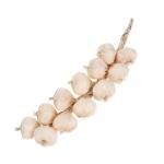 3 Sätze Künstlicher Knoblauch Gefälschter Knoblauch Gefälschtes Gemüse Knoblauch Fotografie Requisiten Knoblauch-Modell Schaumgemüse Knoblauchzopf Künstlicher Kohl 2 Stück 