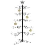 84 Inch Ornament Display Boom Stand Metalen Kerst Smeedijzeren Hanger Haak voor Halloween Opknoping Decoraties Eco Gift Zwart