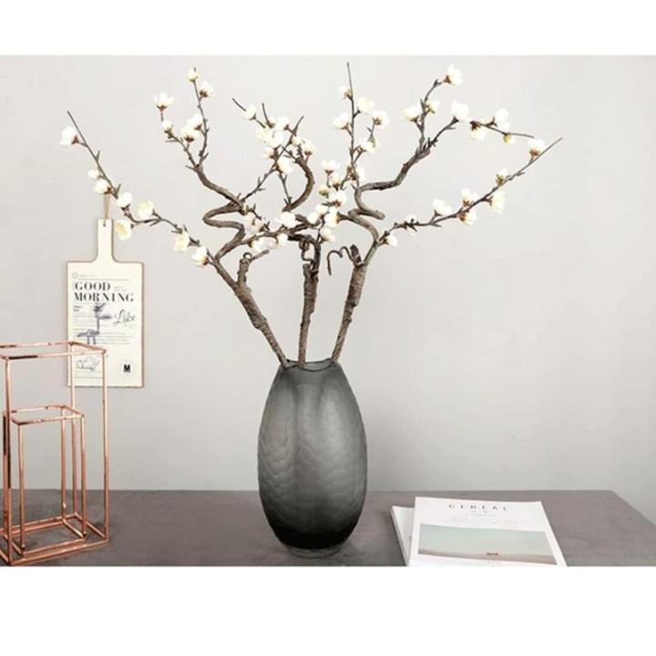 54 cm Roze Winter Pruim Tak Kunstmatige Bloem Thuis Hotel Bruiloft Scene Decoratie Bloemstuk DIY (A, 1 stuks)