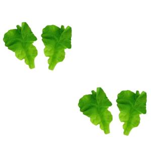 2 Sätze PVC-Salat Künstlicher Gemüsegarten Gefälschtes Gemüse Simulation Salatblätter Grün Künstliches Gemüse Künstliche Lebensmittel Für Die Küche Salatmodelle Green 2