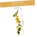 10 STK Simulation Zitronenrattan Gelbe Girlande Künstliche Blumengirlande Sommerdekoration Frühlingsdeko Grüne Girlandenhochzeit Zitronendekoration Für Die Küche Yellow Plasti