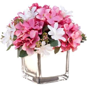 Kunstblumen Künstliche Blume, künstliche Seidenblume, Ornament, quadratische Vase, künstliche Blume, Bonsai, verwendet für die Dekoration des Wohnzimmers, Heimbüros für jeden
