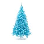 Weihnachtsbäume Künstlicher Weihnachtsbaum, Gefälschte Weihnachtsdekoration Mit Ständer, Einfache Montage for Draußen Und Drinnen Weihnachtsbaum Künstlich(Blue,2.1M)