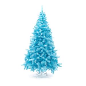 Weihnachtsbäume Künstlicher Weihnachtsbaum, Gefälschte Weihnachtsdekoration Mit Ständer, Einfache Montage for Draußen Und Drinnen Weihnachtsbaum Künstlich(Blue,2.1M)