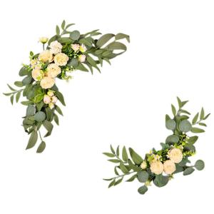 Empfang Seiden Tulpen Arrangements Hochzeit Gemischte Pfingstrosen Willkommensschild Veranstaltungsverzierungen
