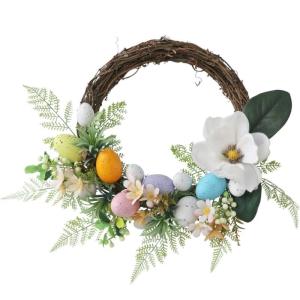 Wunderschönes Blumenstirnband mit Osterblumendekor und bunten Verzierungen
