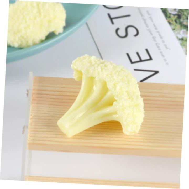 5 Sätze Blumenkohl Modell Gemüse Display Dekoration Gemüse Modelle Gefälschte Obst Dekoration Restaurant Blumenkohl Requisiten Grün Dekor Künstliche Blumen 3 Stück * 5