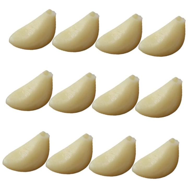 48 STK Simulierter Knoblauch Knoblauchflocken Prop Modell Künstliche Knoblauchzehen Modell Knoblauchzehen Geschälte Knoblauchzehen Grüner Knoblauch Knoblauch-Modell Küchendekor