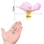150 stuks gemengde mini-, kleurrijke bloemen, madeliefjes, pastelmengsel, kleine bloemen, zijden koppen, strooier, voor handwerk, bruiloft, woondecoratie