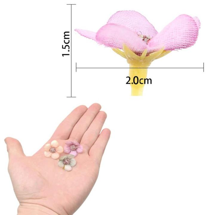 150 stuks gemengde mini-, kleurrijke bloemen, madeliefjes, pastelmengsel, kleine bloemen, zijden koppen, strooier, voor handwerk, bruiloft, woondecoratie
