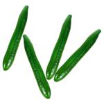 3 Sätze Simuliertes Gemüsemodell Künstliche Gurke Fotografie-Requisite Simulation Grüne Gurke Kunstgurken-Requisite Restaurant-gurken-Requisiten Schaum Green 4 Stück * 3