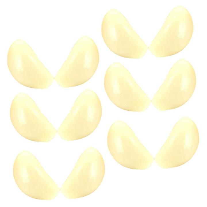 4 Sätze 4 Sets Künstliche Knoblauch Gemüse Display Requisiten Küchendekoration Haushalts Knoblauchflocken Requisite Gefälschte Gemüse Dekoration Knoblauchflocken 12 Stück * 