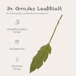 Gry & SIF Bladtakken, decoratieve takken, kunsttakken van vilt, kunsttakken van paasstruik, lentedecoratie, paasdecoratie, flexibele steel, handgemaakt, fairtrade | 3x bladtakken, 