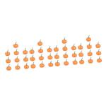 4 Sätze Künstlicher Kürbis Kranz Kürbisse Selber Machen Halloween-Requisiten Künstliche Kürbisdekoration Heimdekorationen Halloween-wohndekoration Yellow Plastik 10 Stück * 