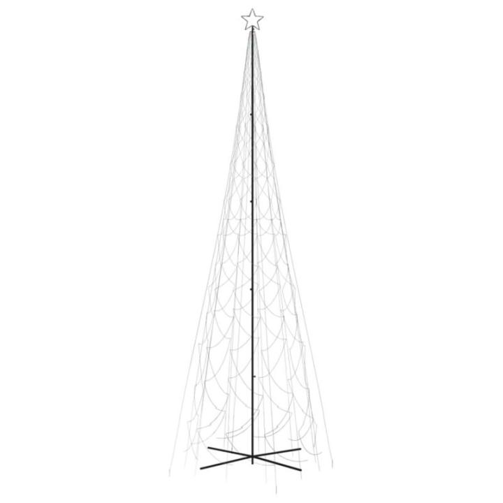 Mobili Weihnachtsbaum mit farbigem Kegel, 3000 LEDs, 230 x 800 cm, Weihnachtsdekoration, Weihnachtsbaum, künstlicher Weihnachtsbaum, dünner Ständer