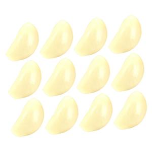 1 Satz 1 Satz Künstlicher Knoblauch Realistisches Gemüse Knoblauchflocken Modell Gemüsedekor Gefälschtes Gemüse Foto Requisiten Künstliches Gemüse Modell 12 Stück