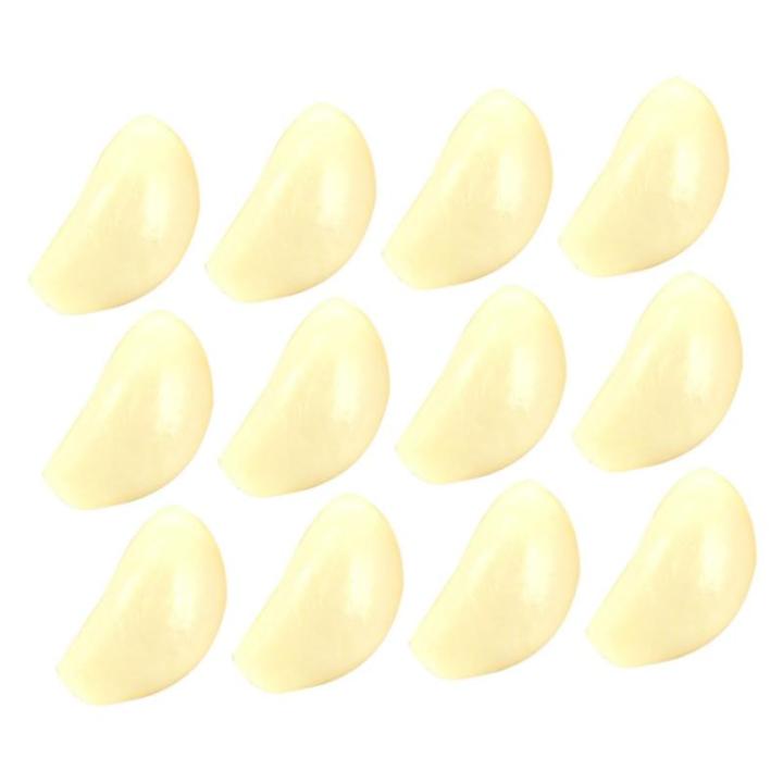 1 Satz 1 Satz Künstlicher Knoblauch Realistisches Gemüse Knoblauchflocken Modell Gemüsedekor Gefälschtes Gemüse Foto Requisiten Künstliches Gemüse Modell 12 Stück