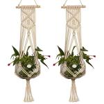 Großformatige Betriebsaufhänger Korb Handgemachte Seil Töpfe Halter Feinhanfseil Net Blumentopfpflanze Lanyard (Color : 1pcs)