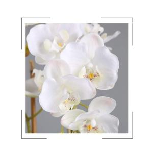 Kunstblumen Künstliches Phalaenopsis-Orchideen-Blumenarrangement in Vase, künstliche Seidenblumen für Innen- und Außenhochzeiten, Heimdekoration für jeden Anlass