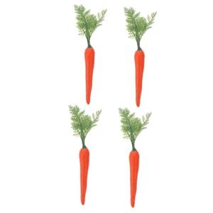 4 Plastik gemüse osterdekoration Easter Decoration Schaufenster Requisiten Karotten-Requisiten Lebensmittel Dekorationen gefälschtes Gericht schmücken gefälschte