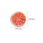 75 STK Nachahmung Einer Zitronenscheibe Früchte Flatback-cabochons Gefälschte Zitronenscheiben Simulation Von Fruchtscheiben Orange Bezaubert Bilder Gefälschte Grapefruit PVC