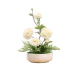 Kunstblumen Künstliche Blumen im Keramiktopf, Seidenpfingstrose im Topf, Moderne Kunstpflanzen, grüne Zimmerpflanzen für Zuhause, Hochzeitsfeier für jeden Anlass
